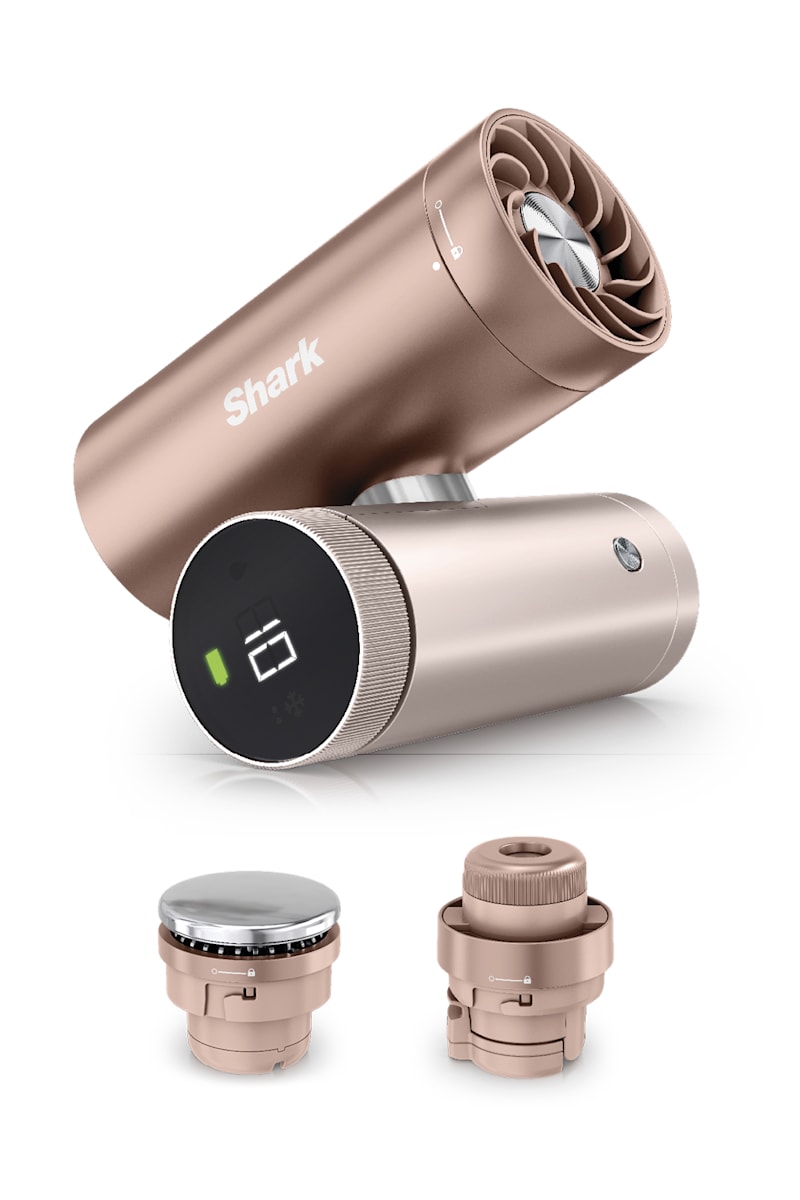 ChillPill™ 3-in-1 Rose Gold Portable Fan | Misting and Cooling